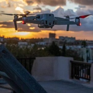 sunrise, drone, flying, clouds, flight, nature, machine, aerial